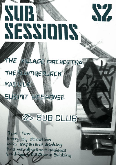 Sub Sessions flyer