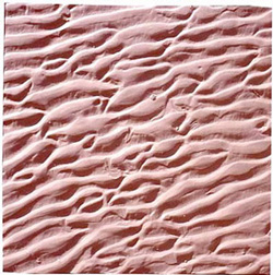An incredibly detailed and realistic of sand rippled by the tide