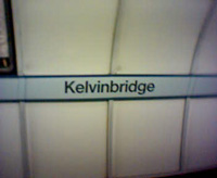 Kelvinbridge tube station sign